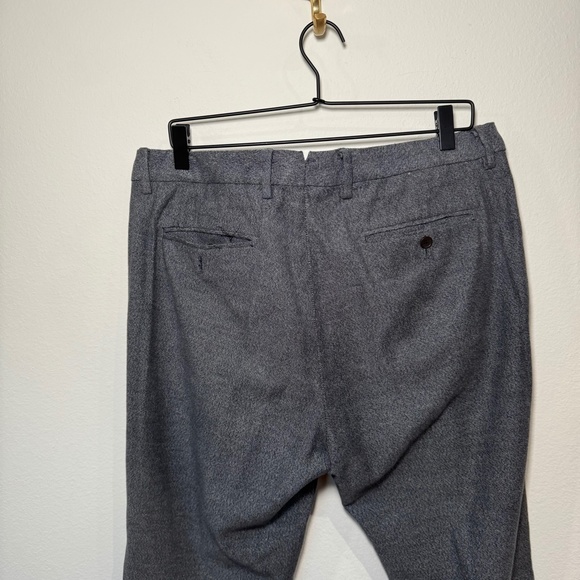 Bonobos Pants Men's Size 35 x 31 Grey Dress Cotton Flat Front Office Business - Picture 4 of 6
